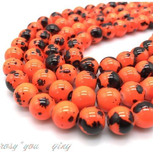 Wholesale 16 Colors Spider Web Pattern Glass Beads Space Jewelry Wholesale Beads DIY Bracelet Necklace Jewelry #16