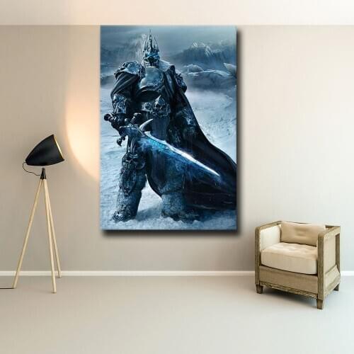 Popular Classic Games The Poster Decoration Painting of World of Warcraft on HD Canvas Painting Wall Art Canvas Cuadros Decor