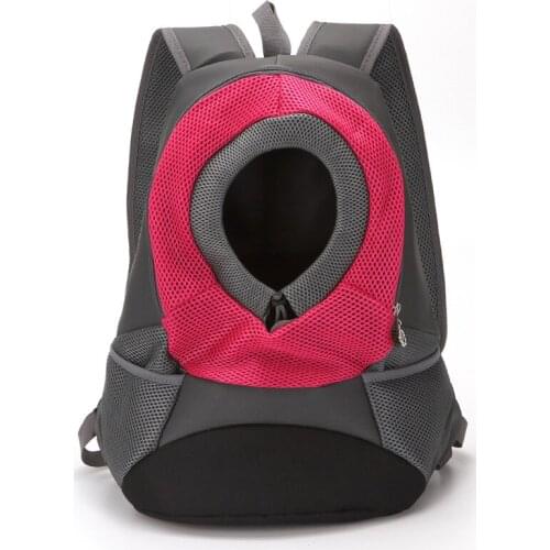 Pet Dog Carrier Bag Double Shoulder Portable Travel Backpack Nylon Breathable Mesh Front Bag Puppy Kitten Chest Bag Dog Supplies