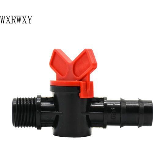 Wxrwxy Garden hose male 1/2 to 3/4 hose irrigation valve garden faucet 20mm crane tap Irrigation Regulator 2 pcs