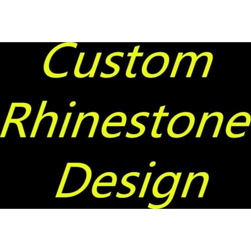 Custom Rhinestone Design Hot-Fix Rhinestones Garment Rhinestone Motif Iron-On Strass Sticker Diy T-Shirt Heat Transfer