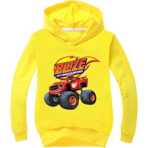 Fashion Blaze and the Monster Machines Boys Hoodies Childrens Sweatshirt Streetwear Hoodie Kids Pullovers Girl Fall Clothes