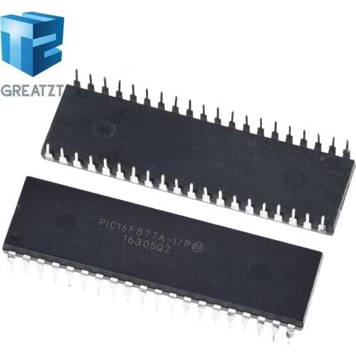 PIC16F877A-I/P PIC16F877A 16F877A DIP40 Enhanced Flash Microcontrollers new original