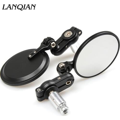 Universal Motorcycle Mirror View Side Rear Mirror For Kawasaki Z ZR ZX 125 250 750 750R 750S 800 1000 SX