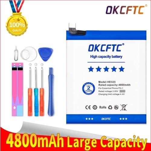 4800mAh HE323 Replacement Phone Battery For Essential Phone PH-1 Mobile Phone Batteries +Free Tools