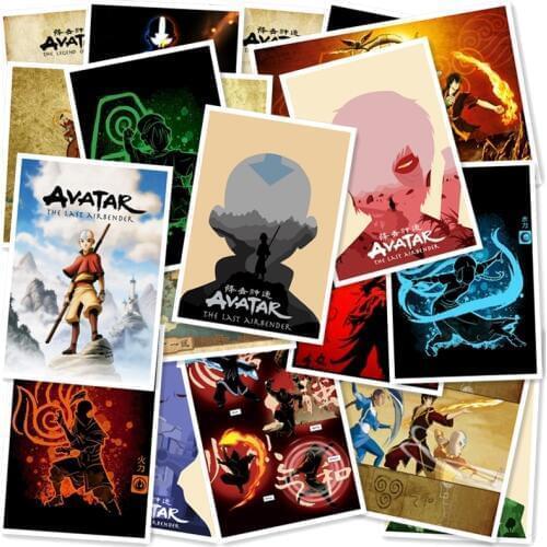 Avatar The Last Airbender 20/pcs PVC Sticker Home Decor Fridge Styling Wall Travel Suitcase Graffiti Styling Stickers