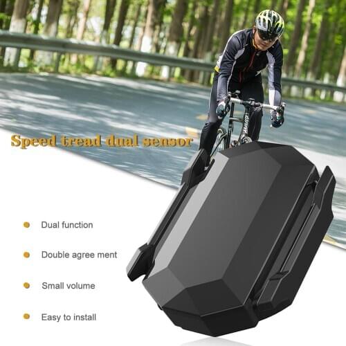 Bike Speed Sensor Cadence Sensor 2-in-1 Waterproof ANT+ and Bluetooth 4.0 Wireless Bicycle RPM Sensor Bike Computer SmartWatch