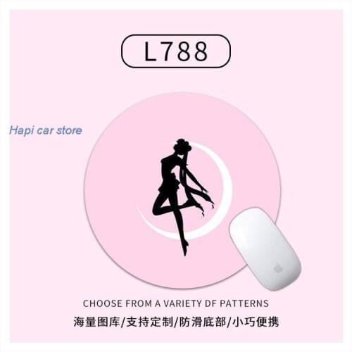 Gaming Mouse Pad Cartoon Mouse Pad Cute Girl Art Ins Style Creative Keyboard Mat Non-Slip Natural Rubber
