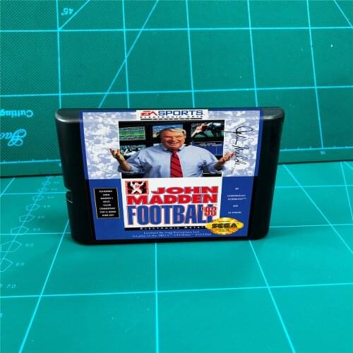 John Madden Football 93 - 16 bit MD Games Cartridge For MegaDrive Genesis console