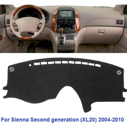 Dash Mat Car Dashboard Cover For Sienna Second generation (XL20) 2004-2010 Sun Shade Pad Instrument Platform Dashmat Mats