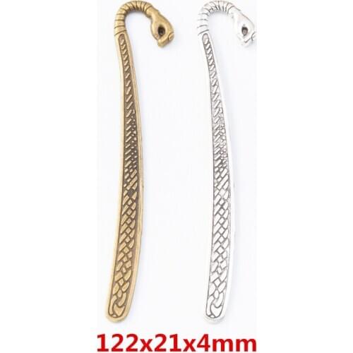 5 pieces of retro metal zinc alloy Bookmark pendant for DIY handmade jewelry necklace making 7899