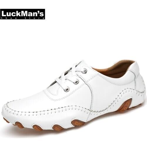 Octopus Leather Shoes Men High-quality Comfortable Men Loafer Spring & Autumn Non-slip Fashion Casual Sneakers White Footwear