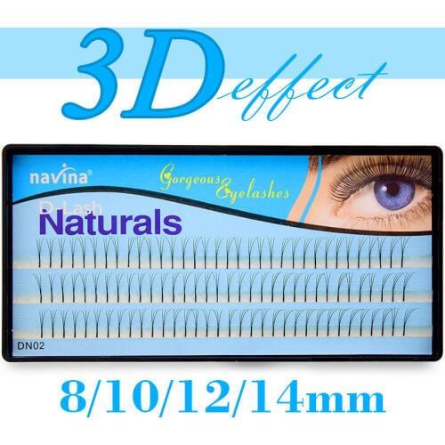 NAVINA Natural 3D Volume Effect Individual Eyelash Extension 3D Mink False Eye Lashes Professional Faux Eyelashes Kont Free Lash