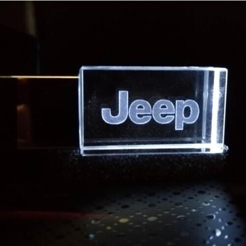 New Car JEEP Logo kristal + metalen USB flash drive pendrive 4GB 8GB 16GB 32GB 64GB 128GB Externe Opslag memory stick u disk