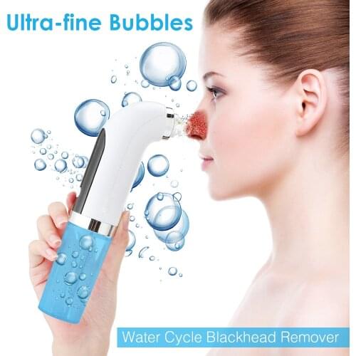 Nose Water Bubble Cleaner Blackhead Remover Pore Acne Pimple Removal Face T Zone Vacuum Suction Facial Diamond Steamer Oil Dirty