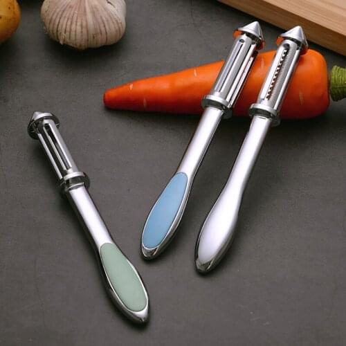Stainless Steel Vegetable Peeler Portable Swivel Peeler Potato Peeler Fruit And Vegetable Peeler Multi-Function Kitchen Tool