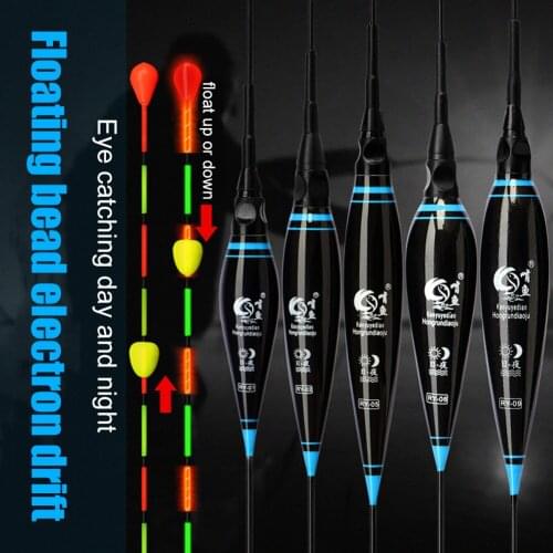 Fishing Floats Floating Ball Slidding Floater Electric Floats Night Light Luminous Nano Bobber for Carp Fishing Tackles
