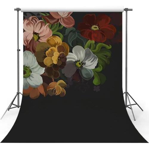 Hand Painted Floral Backdrops Abstract Flowers Newborn Baby Pregnant Woman Photography Backgrounds Photoshoot Studio Decor Props