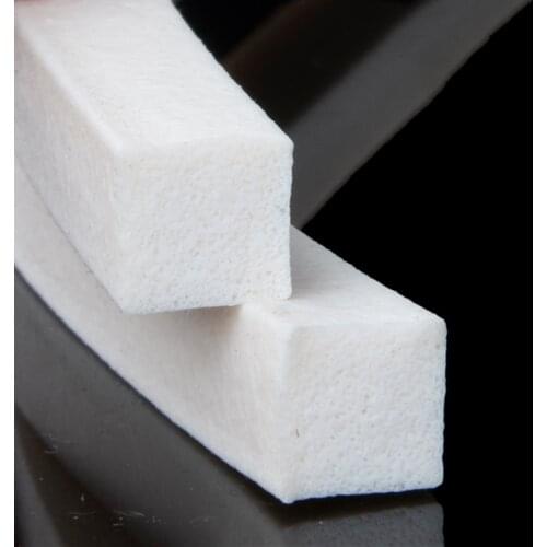 Silicone Foam Sponge Bar Seal Strip Square 2mm 3mm 4mm 5mm 6mm 7mm 8mm 10mm 12mm 13mm 14mm 15mm 16mm 18mm 20mm 25mm 30mm White