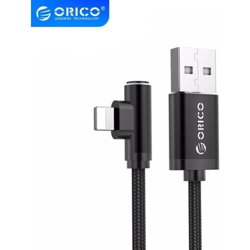 ORICO USB Cable for iphone 11 Pro Max ELbow Cable for iphone SE 6 7 8 Plus Mobile Game Lighting Charging Cables