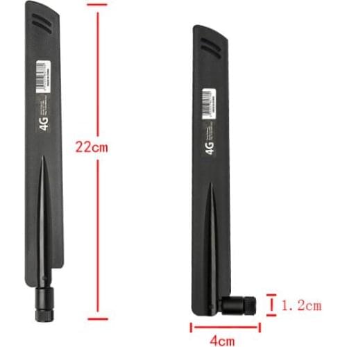 2G/3G/4G Omni-directional glue stick antenna 38dbi 700-2700MHZ 22cm full-band antenna SMA inner screw inner needle Foldable