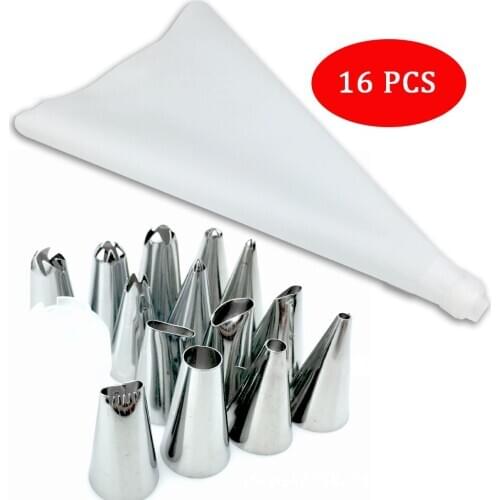 16-piece High-quality Flower Bag With 14 Garland Cake Baking DIY Essential Tools Western Kitchen Dessert Making