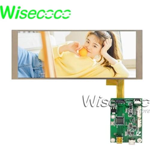 WISECOCO 6.8 Inch TFT LCD IPS Display 1280x480 Bar Type Screen Automotive Industrial Use MIPI Control Board Full View Angle