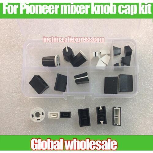 1 set 6kind 22pcs For Pioneer DJM audio volume adjustment knob set / For Pioneer mixer knob cap putter cap kit