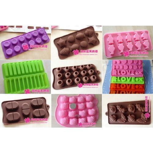 1pcs Silicone molds chocalate moulds baking cake DIY animal flower oval kitchen tools