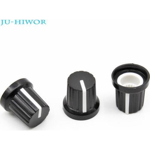 20pcs/lot HW04-1 High Quality Plastic White Potentiometer Knob For Rotary Potentiometer white
