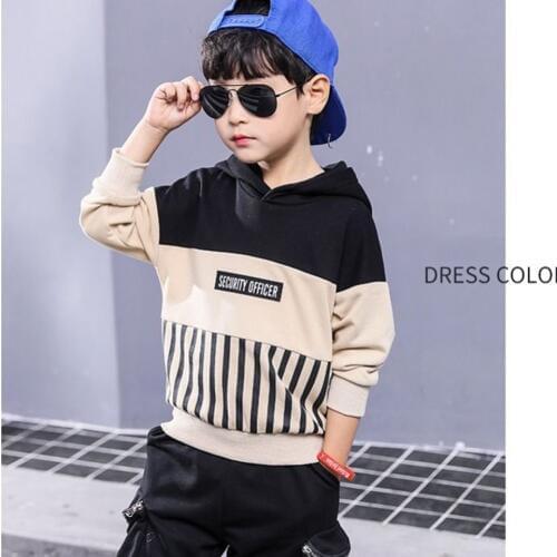 2019 New Kids Girls Boys Hoodies Outerwear Black Green Hooded Girls & Boys Sweatshirt Kids Clothes for 4 6 8 10 12 Years
