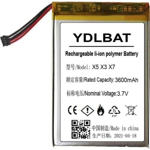 3.7V Battery for FIIO X5 X3 X7 I II Player New Li-po Polymer Rechargeable Accumulator Pack Replacement