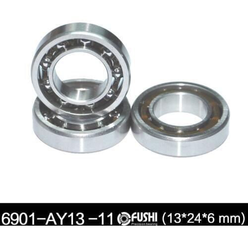 6901UG RC Engine Bearing 13x24x6 mm ABEC-3 ( 1 PC ) 6901 UG ID 13mm With 11 Balls Glow Plug Model R/C Engines Ball Bearings
