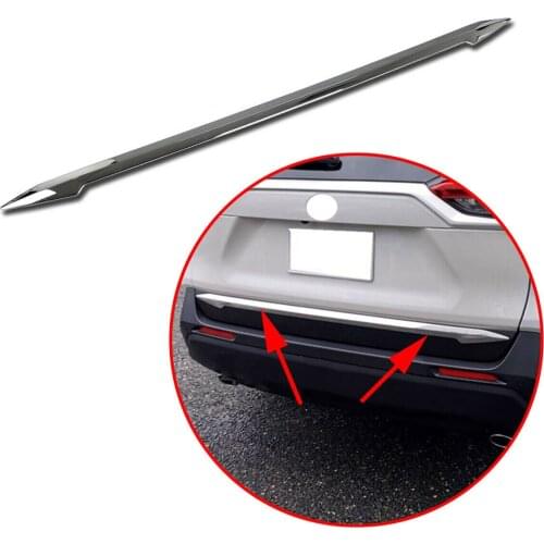 Chrome Rear Door Tail Gate Bumper Guard Trunk Lid Cover Trim Molding Accessories Fit For Toyota RAV4 2019 2020