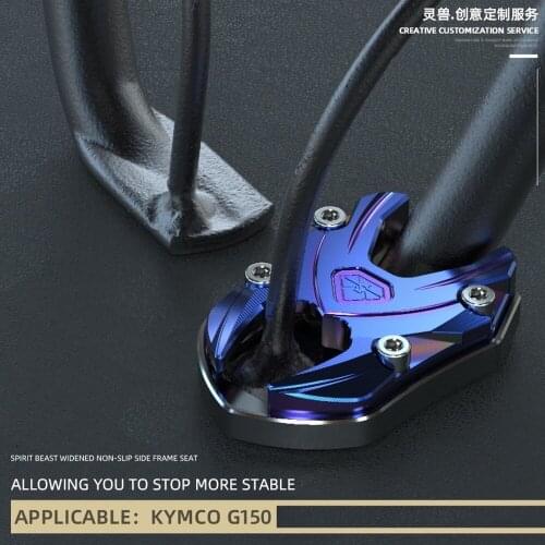 Spirit beast Motorcycle Side Stand Pad Cover for KYMCO G150 Vespa Honda Suzuki Yamaha Kawasaki BMW KTM Triumph Husqvarna Benelli