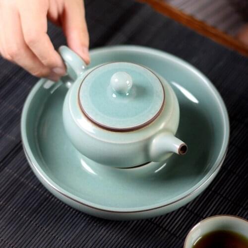 Longquan celadon ceramic teapot tea machine manual small single pot of household of Chinese style teapot kung fu tea set