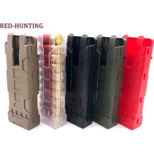 Airsoft Ammo Bag 10 Rounds 12GA 12 Gauge Ammo Shells Case Polymer Reload Magazine Pouches
