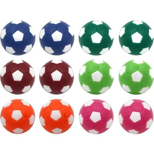 ELOS-12Pcs Table Football Replacement Balls Spare for 36mm Colored Foosball Table Football Game for Adults and Children