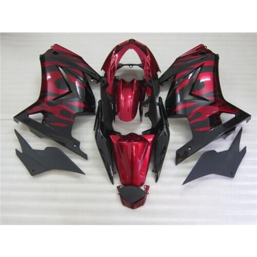 Motorcycle Fairing kits for Kawasaki red flame zx 250r 08-14 EX250 2008 2010 2014 ZX250R Ninja injection bodywork fairings kit