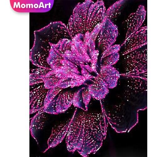 MomoArt Diamond Embroidery Flower Picture Of Rhinestone Diamond Painting 5D DIY Cross Stitch Set Mosaic Needlework Handicraft