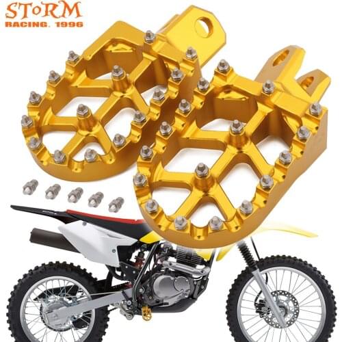 Motorcycle Wide Foot Pegs FootRest Pedals For SUZUKI DRZ400 DRZ400S DRZ400E DRZ400SM KX500 2000 2001 2002 KLX400R 2003