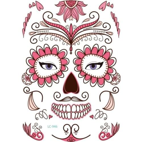 Halloween Face Makeup Stickers Beauty Face Stickers Halloween Decor for Party Supplies татуировки временные tatuajes temporales