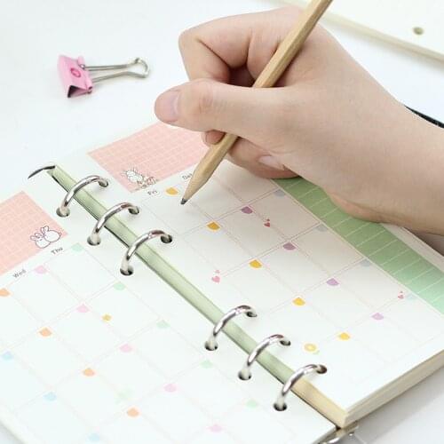 JIANWU A5 A6Lovely style loose leaf notebook notebook with inner core office supplies kawaii