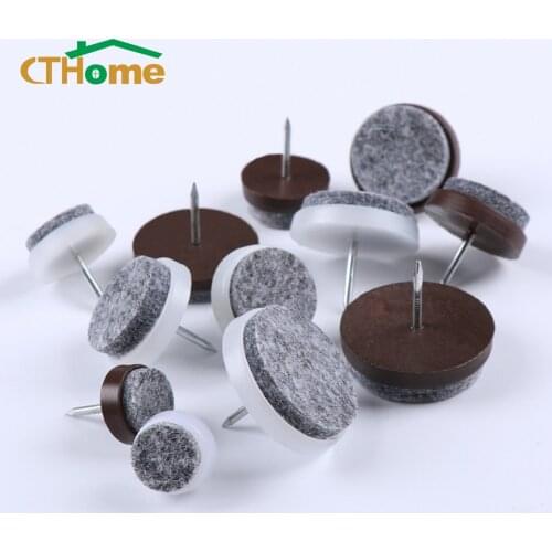 Chair Table Furniture Leg Bottom Feet Glides Skid Tile Plastic Pad Floor Nail Non-slip Wood Floor Protector Nail Sofa foot nail