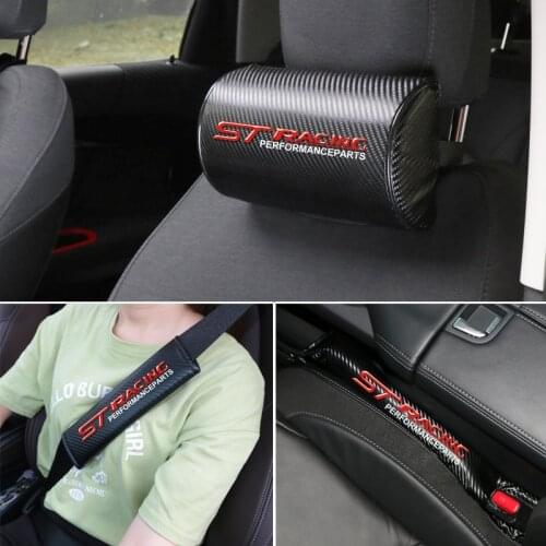 Car Auto Seat Supports Back Cushion And Headrest Neck Pillow for Ford focus 2 focus 3 Fiesta EcoSport ESCORT
