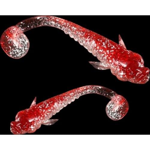 Goby Fishing Lure Soft Bait Swimbaits 5pcs Elves Fish Jumping Dark Sleeper 7cm 11g Jig Fishing Carp Pike Bass Leurre Souple