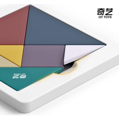 Qiyi Tangram Toys Smooth Jigsaw Puzzle Fun Educational Kids Games Toys Gift