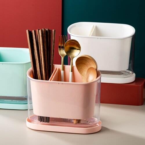 Nordic Chopsticks Spoon Knife and Fork Storage Rack Household Kitchen Draining Multifunctional Tableware Storage Bucket