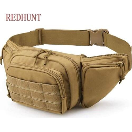 Tactical Multi-Function Waist Bag Waterproof Molle Airsoft Holster Bag Military Combat Gun Holder Magazine Bag for Phone Camera