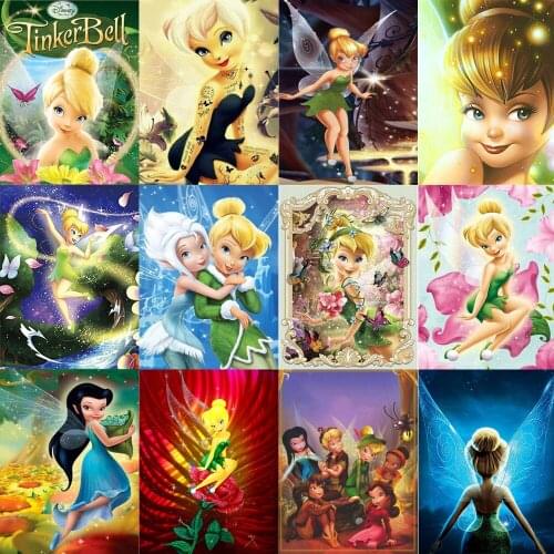 5D Diamond Painting Cross Stitch Kit Square/Round Diamond Embroidery Disney Princess Cartoon Mosaic Home Decoration
